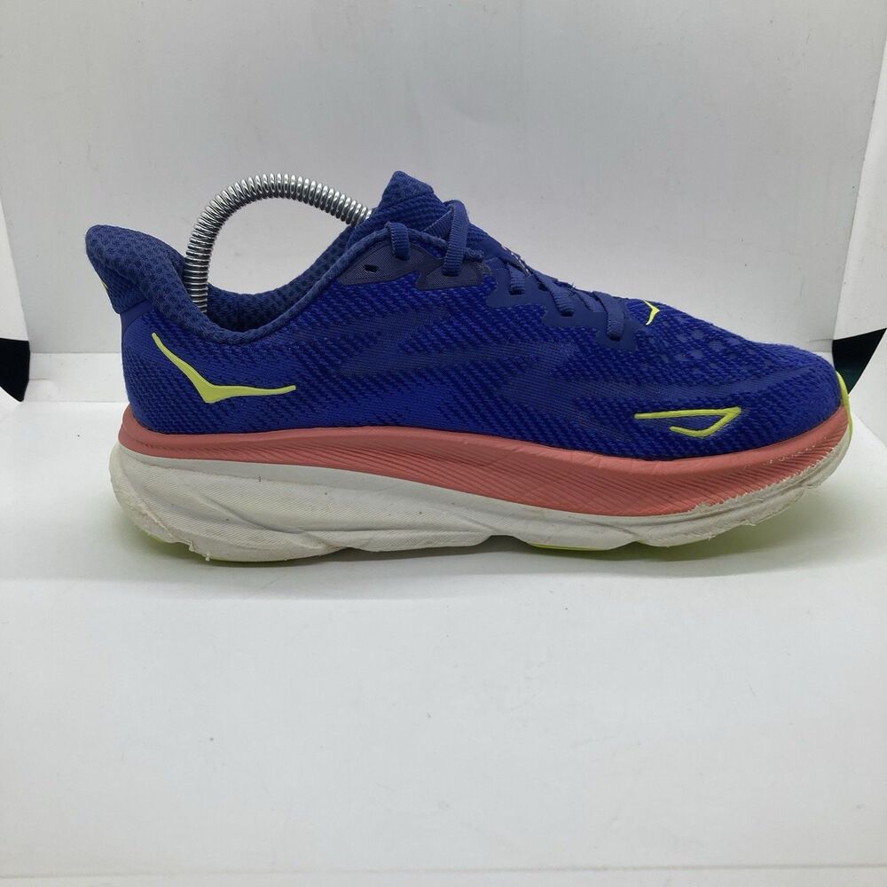 Hoka One One Women's Running Shoes in Royal Blue with Pink Accents - Picture 6 of 11